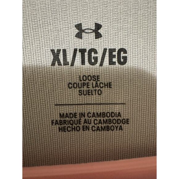 Under Armour Women's Mod Gray/White UA Tech Rib Short Sleeve (1389852-011) XL - Picture 3 of 3